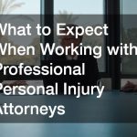 What to Expect When Working with Professional Personal Injury Attorneys